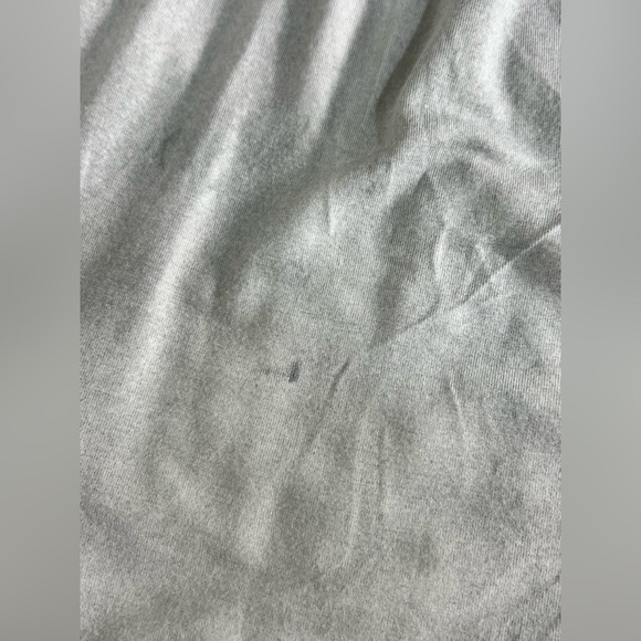 POL babydoll tank top high neck flowy zip back wash grey fog sleeveless shirt M - Picture 7 of 10